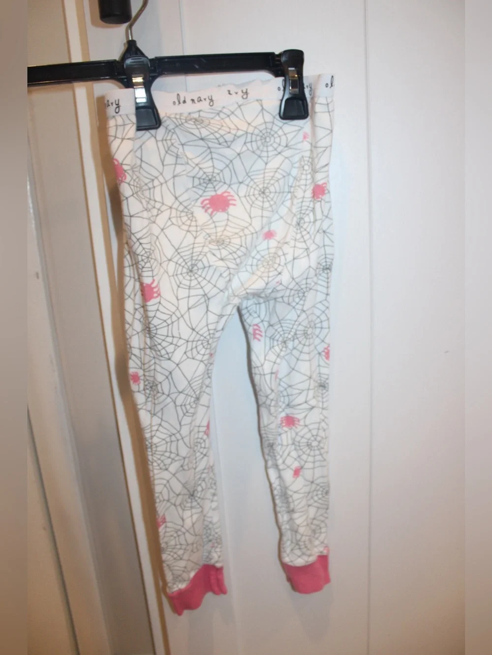 Old Navy Toddler Girls Halloween Spider Web Pajama Pants Size 4T Tights